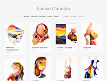 Tablet Screenshot of louiseduneton.com